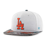 Los Angeles Dodgers 47 Brand Gray Orange Armadillo Adjustable Snapback Hat Cap - Sporting Up