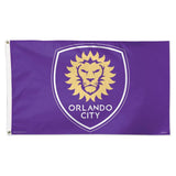 Orlando City SC MLS WinCraft Sports Purple Deluxe Indoor Outdoor Flag (3' x 5') - Sporting Up