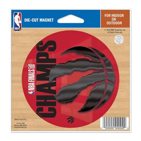 Shop Toronto Raptors 2019 Finals Champions WinCraft Die Cut Magnet (5"x5.25") - Sporting Up