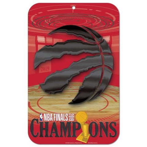 Kaufen Sie „Toronto Raptors 2019 Finals Champions“ WinCraft Kunststoff-Wandschild (27,9 x 43,2 cm) – Sporting Up