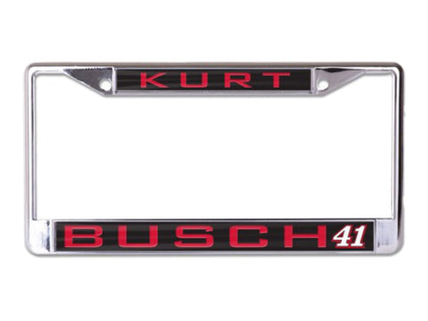 Kurt Busch #41 2017 Daytona 500 Champion eingelegter Spiegel-Nummernschildrahmen – sportlich