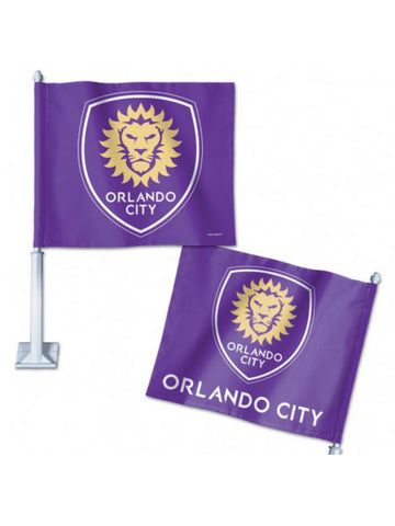 Shop Orlando City SC MLS WinCraft Sports Purple Car Banner Flag - Sporting Up