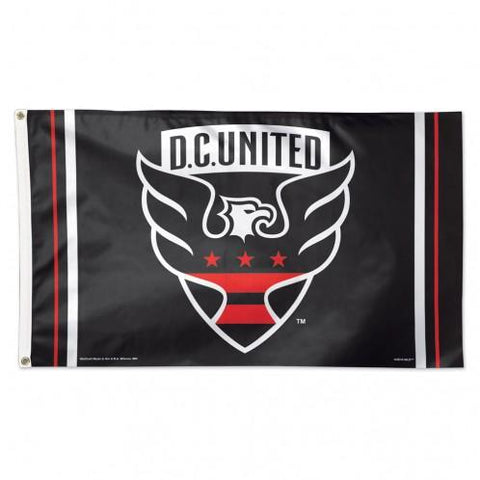Shop Washington DC United MLS WinCraft Sports Black Red Deluxe Outdoor Flag (3' x 5') - Sporting Up
