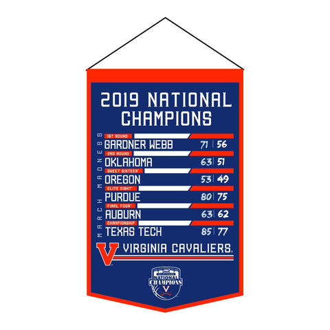Shop Virginia Cavaliers 2019 NCAA Basketball National Champions Mini Printed Banner - Sporting Up
