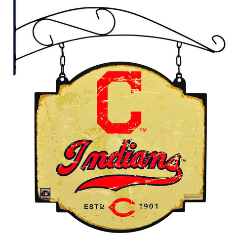 Shop Cleveland Indians Winning Streak Retro 1970 Tavern Pub Bar Metal Sign (16"x16") - Sporting Up
