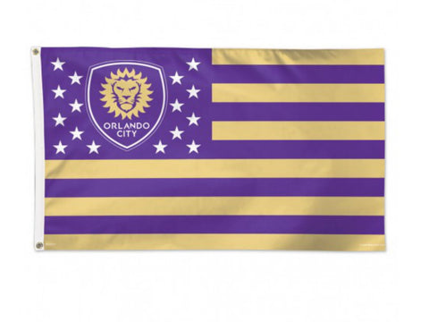 Shop Orlando City SC MLS WinCraft Purple America Deluxe Indoor Outdoor Flag (3' x 5') - Sporting Up