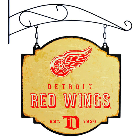 Shop Detroit Red Wings Winning Streak Vintage Tavern Pub Bar Metal Sign (16"x16") - Sporting Up