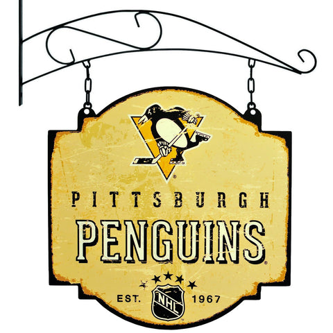Shop Pittsburgh Penguins Winning Streak Retro 1972 Tavern Pub Bar Sign (16"x16") - Sporting Up