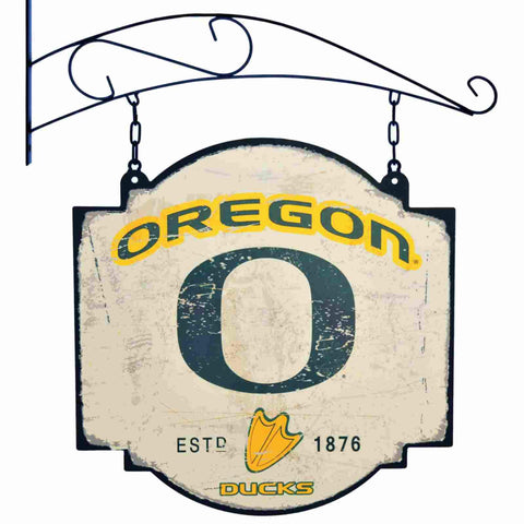 Shop Oregon Ducks Winning Streak Vintage Tavern Pub Bar Metal Sign (16"x16") - Sporting Up