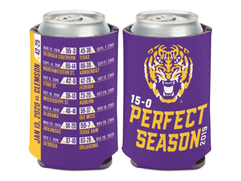 Shop LSU Tigers 2019-2020 CFP National Champions WinCraft Perfect Season Can Cooler - Sporting Up