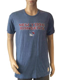 New York Rangers Retro Brand Blue Red Vintage Style NHL T-Shirt - Sporting Up