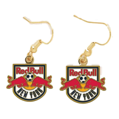 Shop New York Red Bulls MLS WinCraft Sports Nickel Free Dangle Earrings - Sporting Up