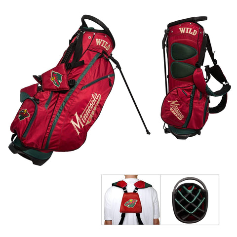 Shop Minnesota Wild Team Golf Fairway Lightweight 14-Way Top Golf Club Stand Bag - Sporting Up