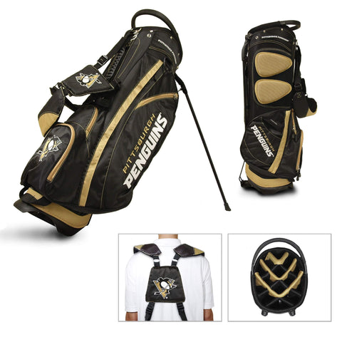 Shop Pittsburgh Penguins Team Golf Fairway Lightweight 14-Way Top Golf Club Stand Bag - Sporting Up
