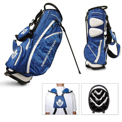 Shop Toronto Maple Leafs Team Golf Fairway Lightweight 14-Way Top Golf Club Stand Bag - Sporting Up