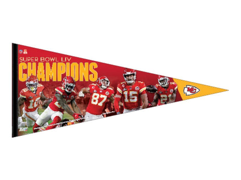 Shop Kansas City Chiefs 2020 Super Bowl LIV Champions Players Premium Pennant - Sporting Up