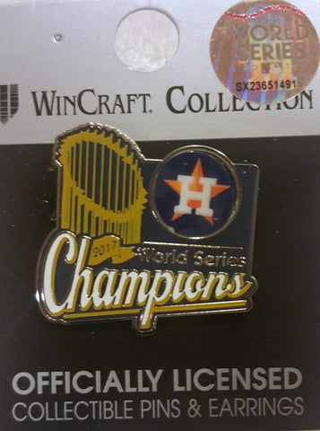 Shop Houston Astros 2017 World Series Champions MLB Trophy Collectors Metal Lapel Pin - Sporting Up