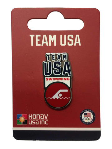 Shop 2020 Summer Olympics Tokyo Japan "Team USA" Swimming Pictogram Metal Lapel Pin - Sporting Up