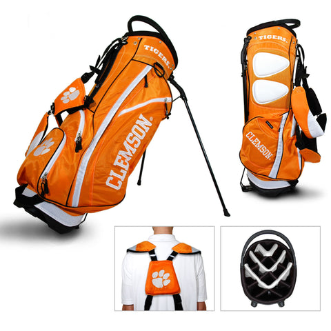 Shop Clemson Tigers Team Golf Fairway Lightweight 14-Way Top Golf Club Stand Bag - Sporting Up