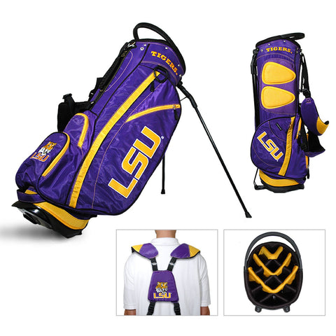 Shop LSU Tigers Team Golf Fairway Lightweight 14-Way Top Golf Club Stand Bag - Sporting Up