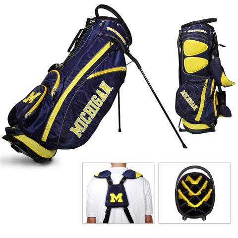 Shop Michigan Wolverines Team Golf Fairway Lightweight 14-Way Top Golf Club Stand Bag - Sporting Up
