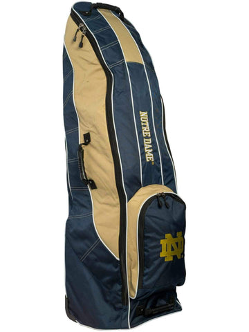 Shop Notre Dame Fighting Irish Team Golf Navy Golf Clubs Wheeled Luggage Travel Bag - Sporting Up