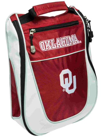 Shop Oklahoma Sooners Team Golf Red White Zippered Carry-On Golf Shoes Travel Bag - Sporting Up