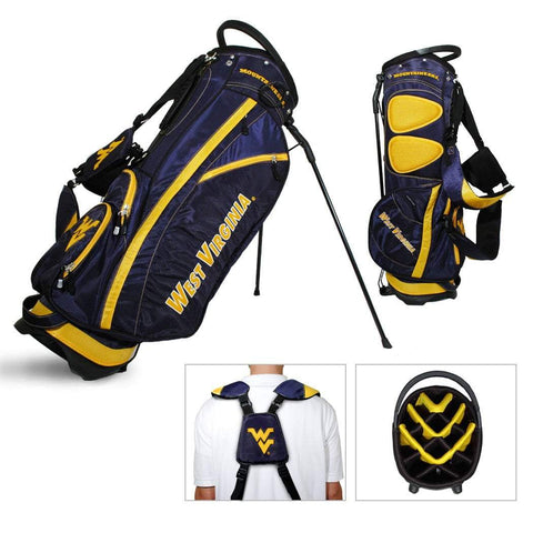 Shop West Virginia Mountaineers Team Golf Fairway 14-Way Top Golf Club Stand Bag - Sporting Up