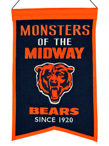 Shop Chicago Bears Winning Streak "Monsters of the Midway" Franchise Banner (14"x22") - Sporting Up