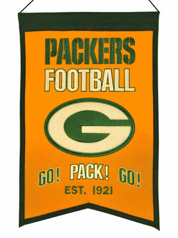 Shop Green Bay Packers Winning Streak "Go! Pack! Go!" Franchise Banner (14"x22") - Sporting Up