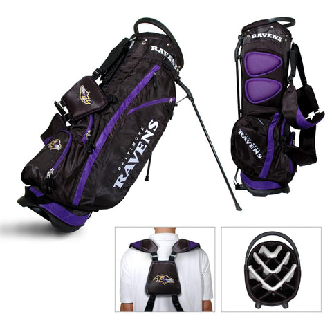 Shop Baltimore Ravens Team Golf Fairway Lightweight 14-Way Top Golf Club Stand Bag - Sporting Up