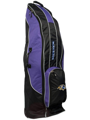 Shop Baltimore Ravens Team Golf Black Golf Clubs Wheeled Luggage Travel Bag - Sporting Up