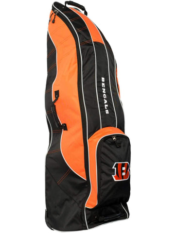 Shop Cincinnati Bengals Team Golf Black Golf Clubs Wheeled Luggage Travel Bag - Sporting Up
