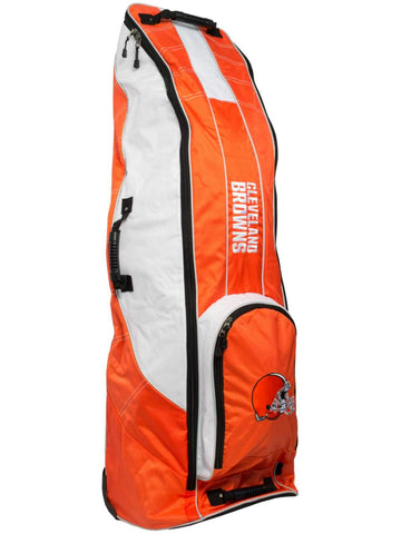 Shop Cleveland Browns Team Golf Orange Golf Clubs Wheeled Luggage Travel Bag - Sporting Up