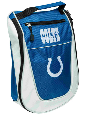 Shop Indianapolis Colts Team Golf Blue White Zippered Carry-On Golf Shoes Travel Bag - Sporting Up