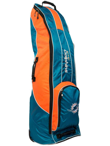 Shop Miami Dolphins Team Golf Teal Golf Clubs Wheeled Luggage Travel Bag - Sporting Up
