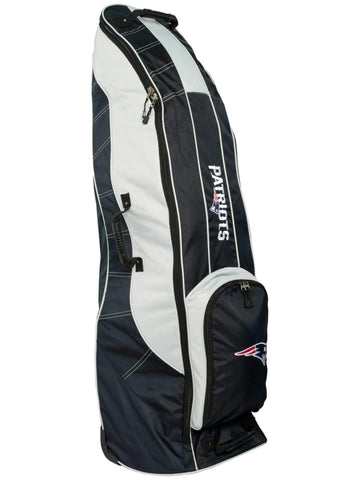 Shop New England Patriots Team Golf Navy Golf Clubs Wheeled Luggage Travel Bag - Sporting Up