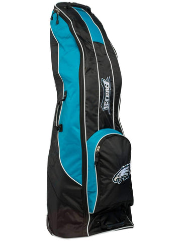 Shop Philadelphia Eagles Team Golf Black Golf Clubs Wheeled Luggage Travel Bag - Sporting Up