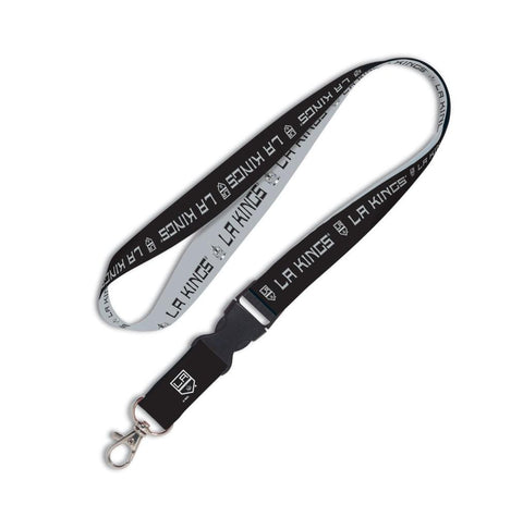Los Angeles La Kings Wincraft schwarz-graues Schlüsselband mit Schnappverschluss (55,9 cm lang) – sportlich