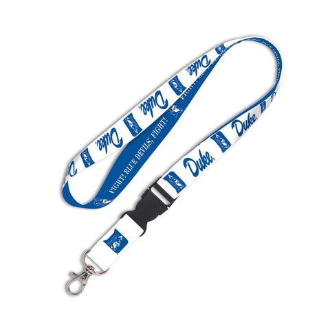 Shop Duke Blue Devils WinCraft Blue White Snap Buckle NCAA Licensed Lanyard - Sporting Up