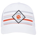 Clemson Tigers TOW White "36th Ave" Mesh Adj. Snapback Hat Cap - Sporting Up