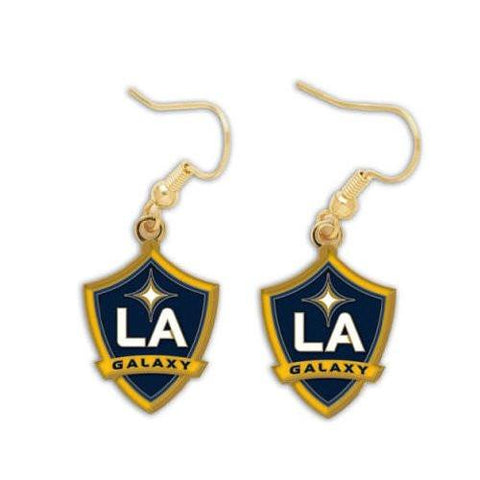 Shop Los Angeles LA Galaxy Women's MLS WinCraft Sports Nickel Free Earrings - Sporting Up