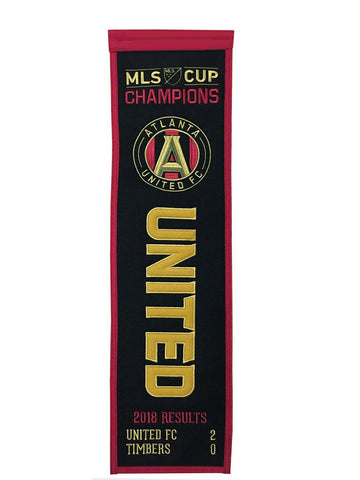 Shop Atlanta United FC 2018 MLS Cup Champions Winning Streak Heritage Banner (8"x32") - Sporting Up