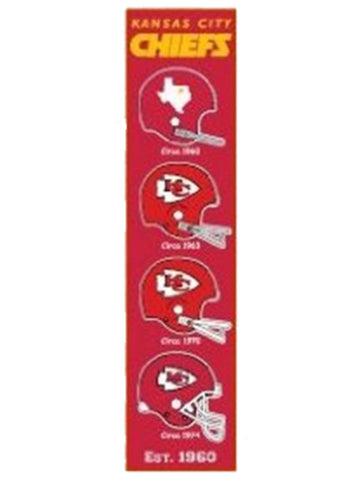Shop Kansas City Chiefs Winning Streak Past Helmets Wool Heritage Banner (8"x32") - Sporting Up