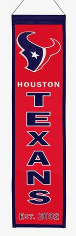 Shop Houston Texans NFL Winning Streak Vertical Banner (8 x 32) - Sporting Up