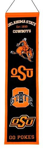 Shop Oklahoma State Cowboys Winning Streak Past Mascots Wool Heritage Banner (8"x32") - Sporting Up