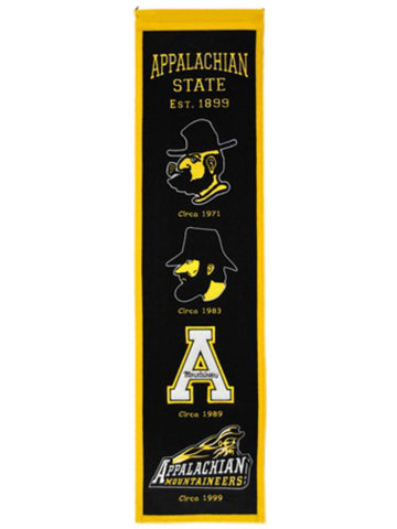 Shop Appalachian State Mountaineers Winning Streak Mascots Heritage Banner (8"x32") - Sporting Up
