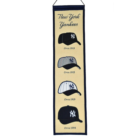Shop New York Yankees Winning Streak Past Hat Logos Wool Fan Fave Banner (8"x32") - Sporting Up