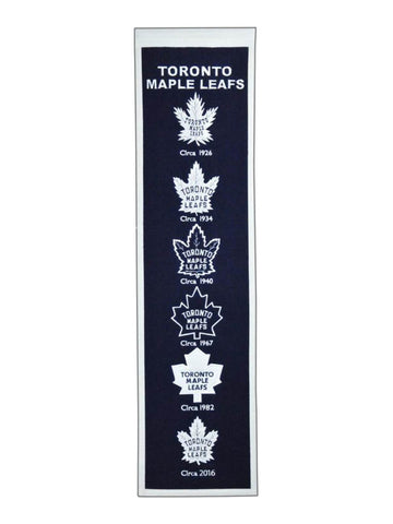 Shop Toronto Maple Leafs Winning Streak Past Mascots Wool Heritage Banner (8"x32") - Sporting Up