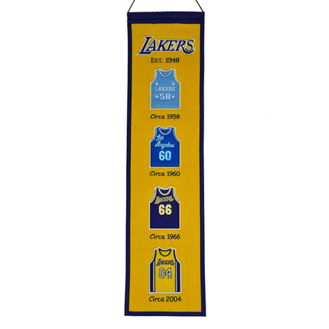 Shop Los Angeles Lakers Winning Streak Past Jerseys Wool Fan Fave Banner (8"x32") - Sporting Up